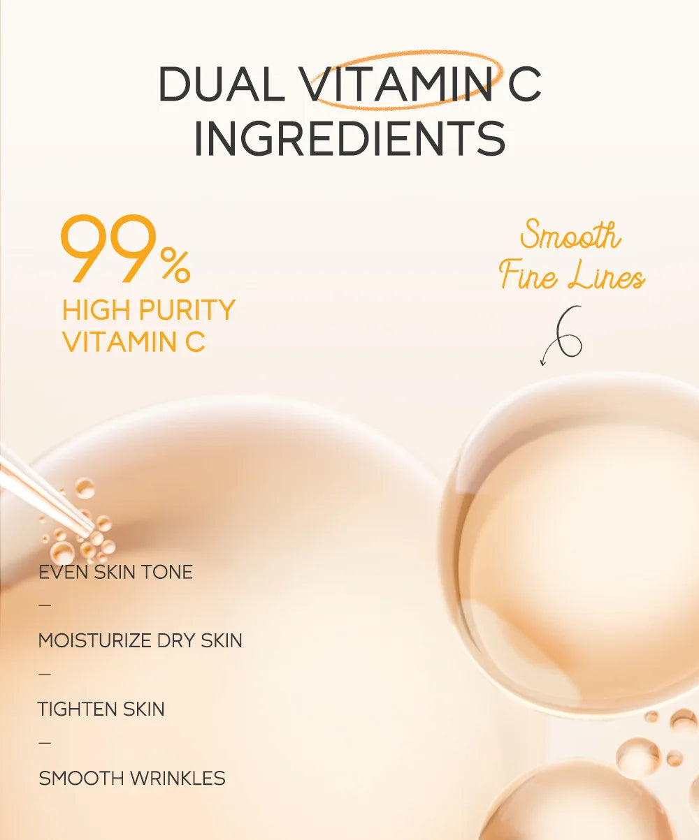 3pcs/set LAIKOU Vitamine C 24K Golden Sakura Ensembles de soins de la peau Crème pour le visage Sérum Crème pour les yeux Kit de soins du visage anti-rides
